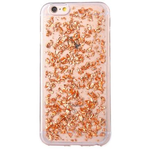 Casimoda iPhone 6/6s siliconen hoesje - Rosegouden blaadjes