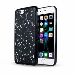 Casimoda iPhone 7 Plus / iPhone 8 Plus zwart hoesje - Sweet hearts