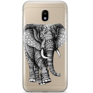 Casimoda Samsung Galaxy J3 2017 siliconen hoesje - Olifant