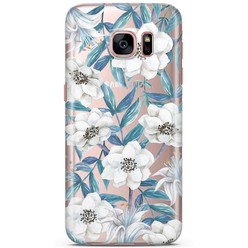 Casimoda Samsung Galaxy S7 siliconen hoesje - Touch of flowers
