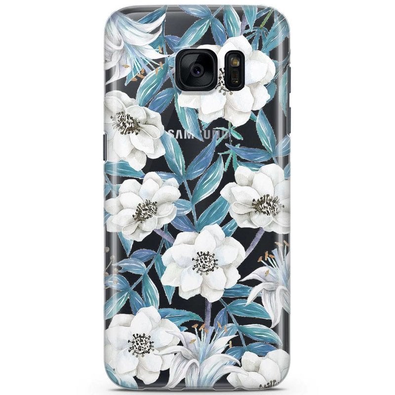 Casimoda Samsung Galaxy S7 siliconen hoesje - Touch of flowers