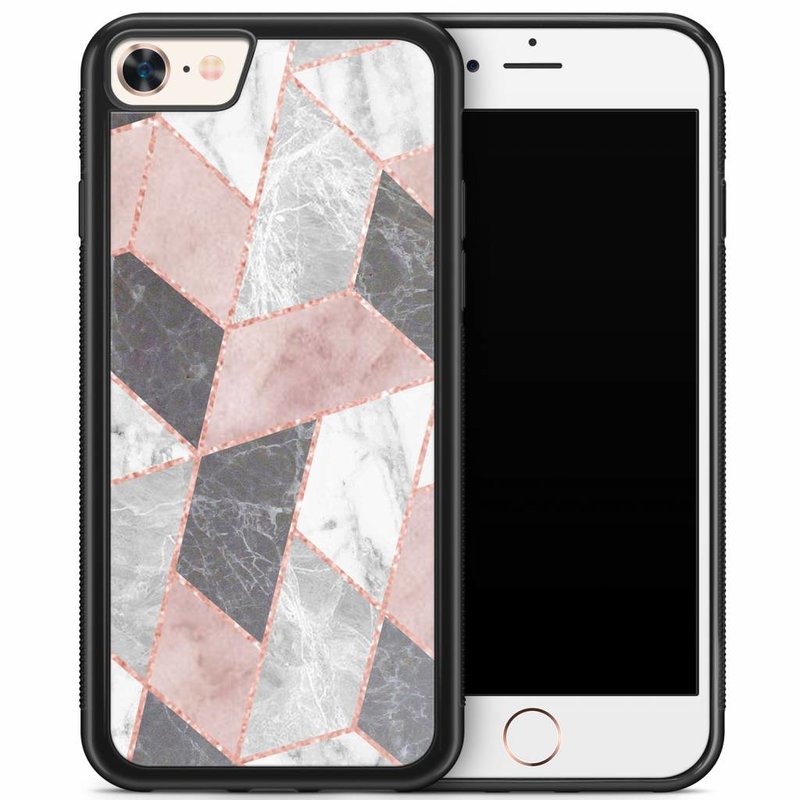 Casimoda iPhone 8/7 hoesje - Stone grid