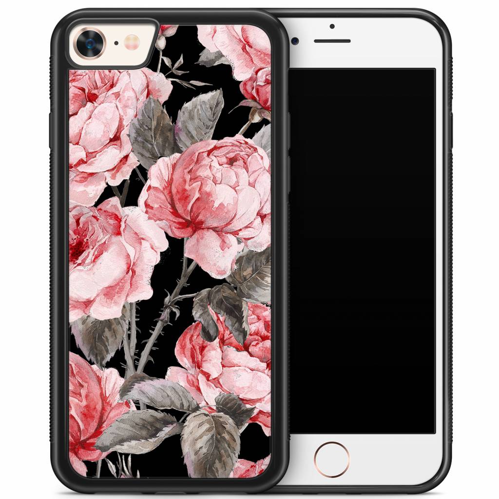 iPhone 8 7 hoesje Moody florals