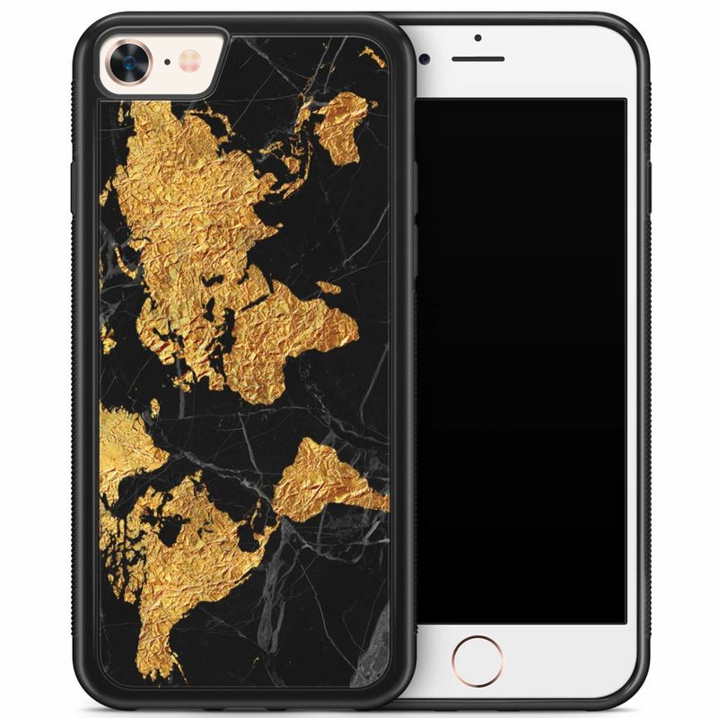 Casimoda iPhone 8/7 hoesje - Wereldmap