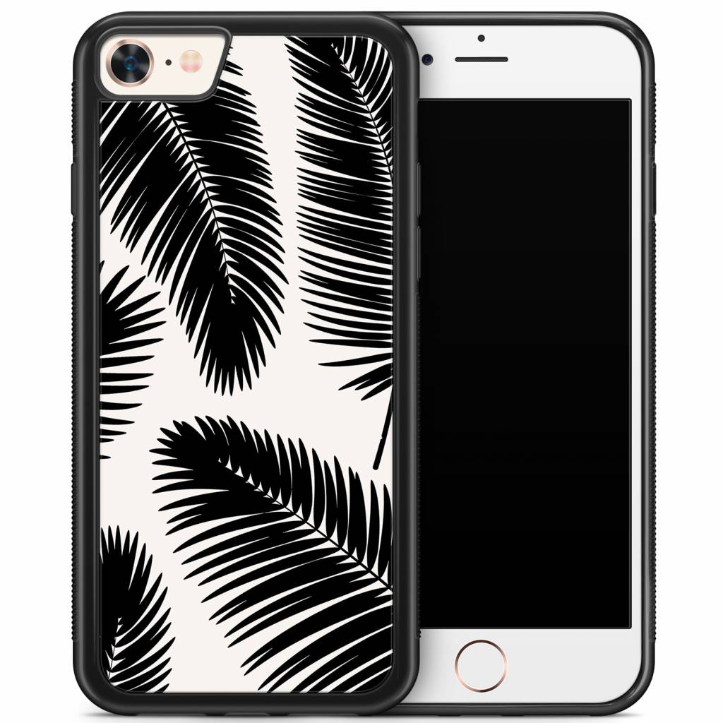 iPhone 8 7 hoesje Palm leaves silhouette