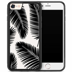 Casimoda iPhone 8/7 hoesje - Palm leaves silhouette