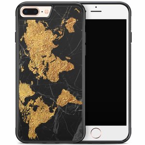 Casimoda iPhone 8 Plus/iPhone 7 Plus hoesje - Wereldmap