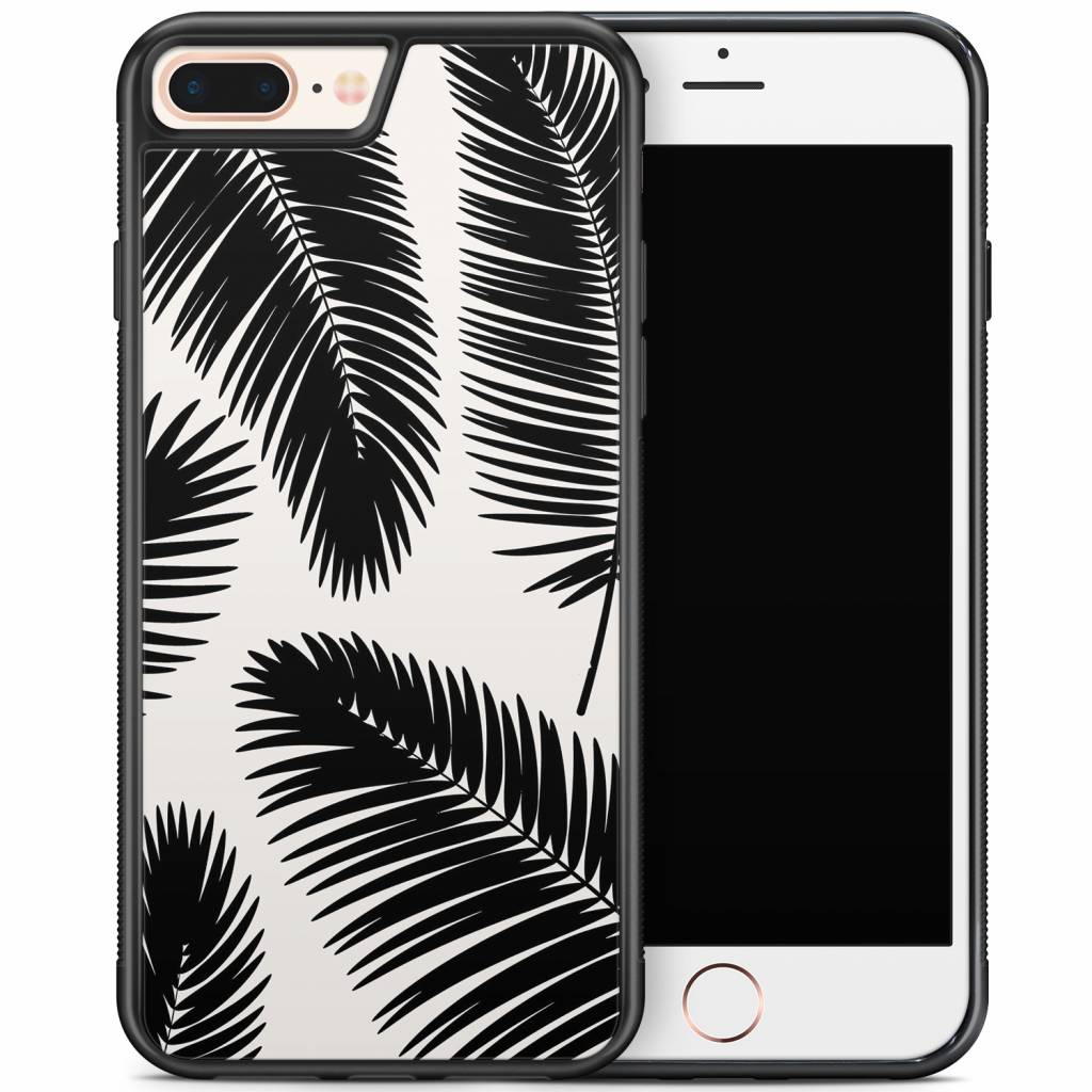 iPhone 8 Plus iPhone 7 Plus hoesje Palm leaves silhouette