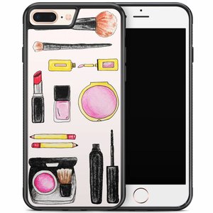 Casimoda iPhone 8 Plus/iPhone 7 Plus hoesje - Wake up and make up
