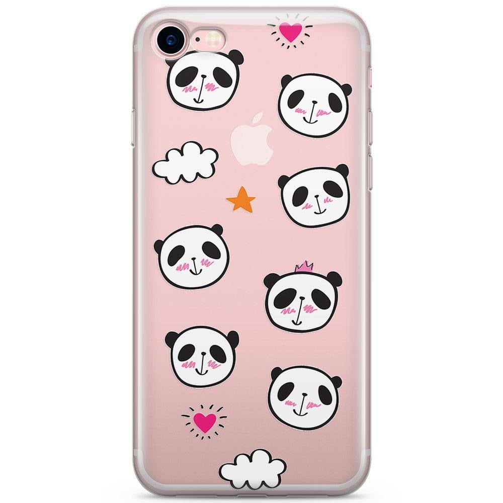 iPhone 8 / 7 siliconen hoesje - Panda