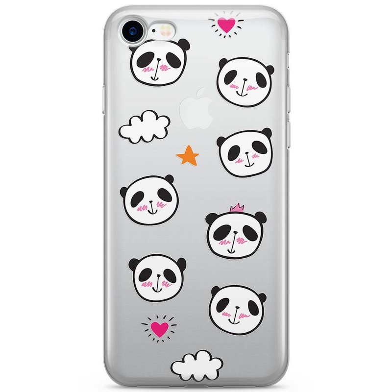 iPhone 8 / 7 siliconen hoesje - Panda