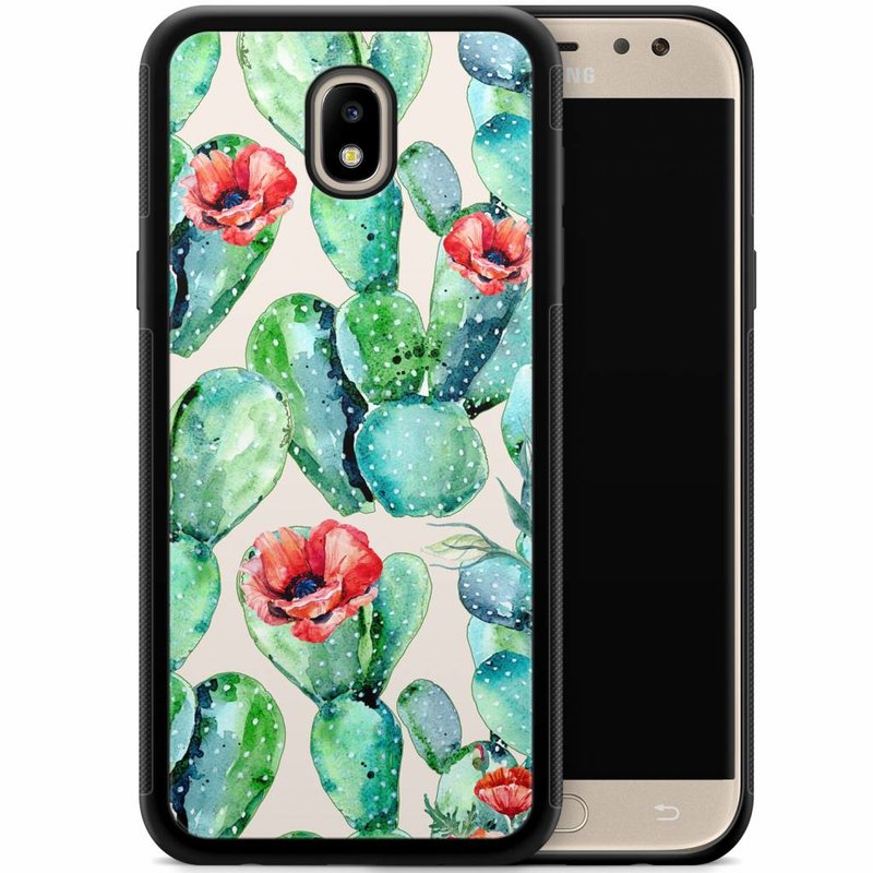 Casimoda Samsung Galaxy J7 2017 hoesje - Cactus crush