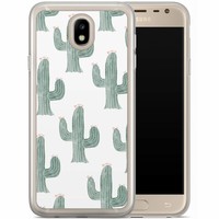 Casimoda Samsung Galaxy J7 2017 siliconen hoesje - Cactus print