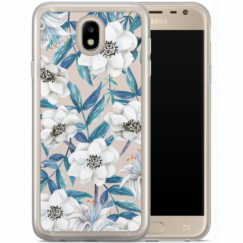 Casimoda Samsung Galaxy J7 2017 siliconen hoesje - Touch of flowers