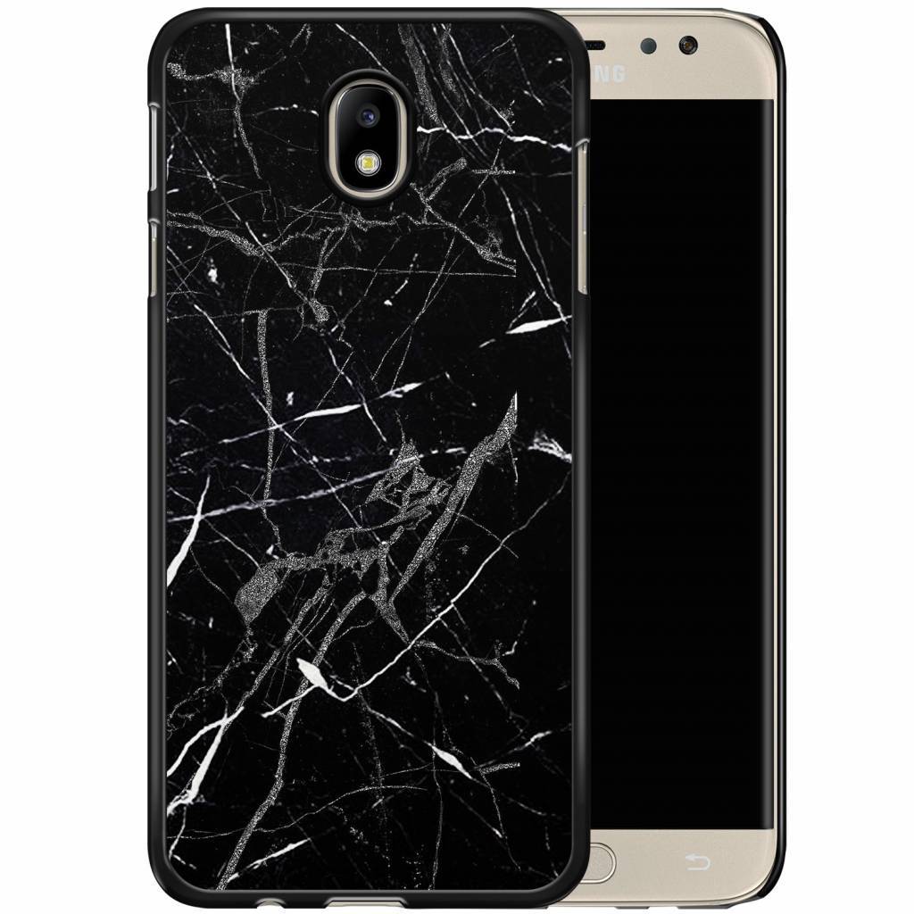 Samsung Galaxy J3 2017 hoesje Marmer zwart