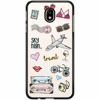 Casimoda Samsung Galaxy J3 2017 hoesje - Let's travel