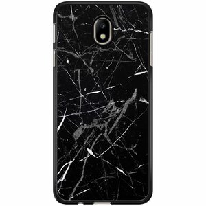Casimoda Samsung Galaxy J3 2017 hoesje - Marmer zwart