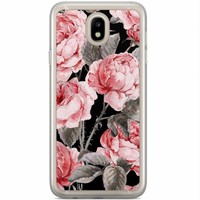 Casimoda Samsung Galaxy J3 2017 siliconen hoesje - Moody florals