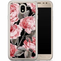 Casimoda Samsung Galaxy J3 2017 siliconen hoesje - Moody florals