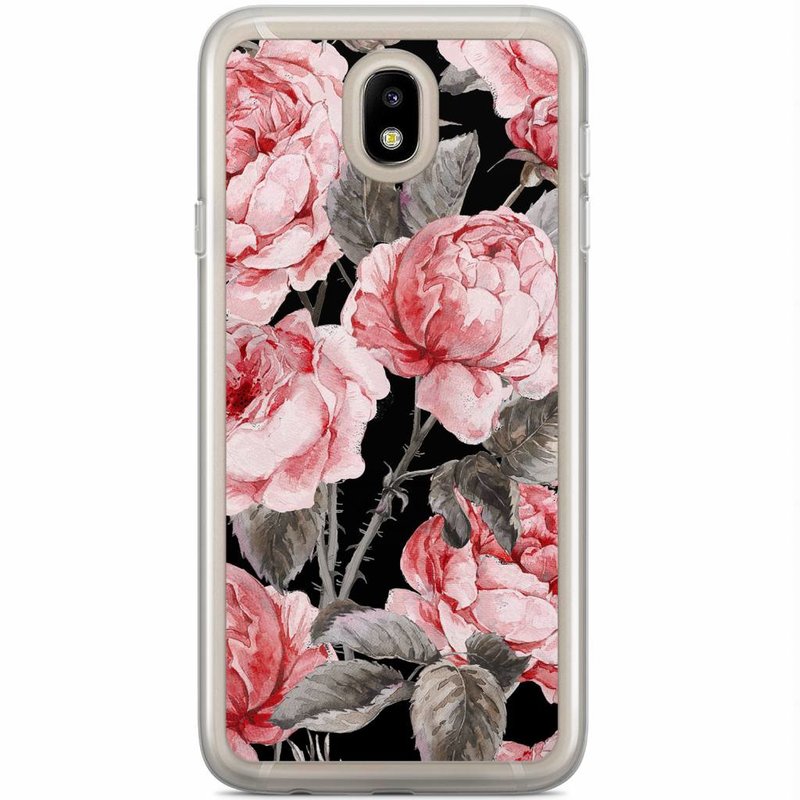 Casimoda Samsung Galaxy J5 2017 siliconen hoesje - Moody florals