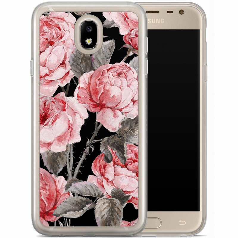 Casimoda Samsung Galaxy J5 2017 siliconen hoesje - Moody florals
