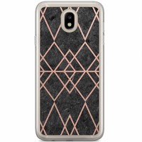 Casimoda Samsung Galaxy J7 2017 siliconen hoesje - Abstract rose gold