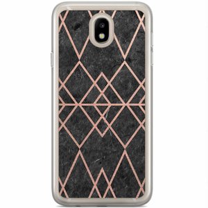 Casimoda Samsung Galaxy J7 2017 siliconen hoesje - Abstract rose gold