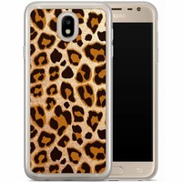 Casimoda Samsung Galaxy J7 2017 siliconen hoesje - Luipaard print