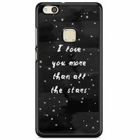 Casimoda Huawei P10 Lite hoesje - Stars love quote