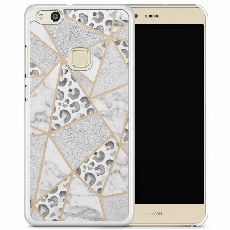 Casimoda Huawei P10 Lite hoesje - Stone & leopard print