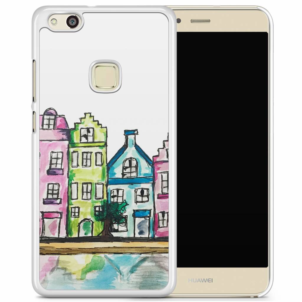 Huawei P10 Lite hoesje Amsterdam grachtenpanden
