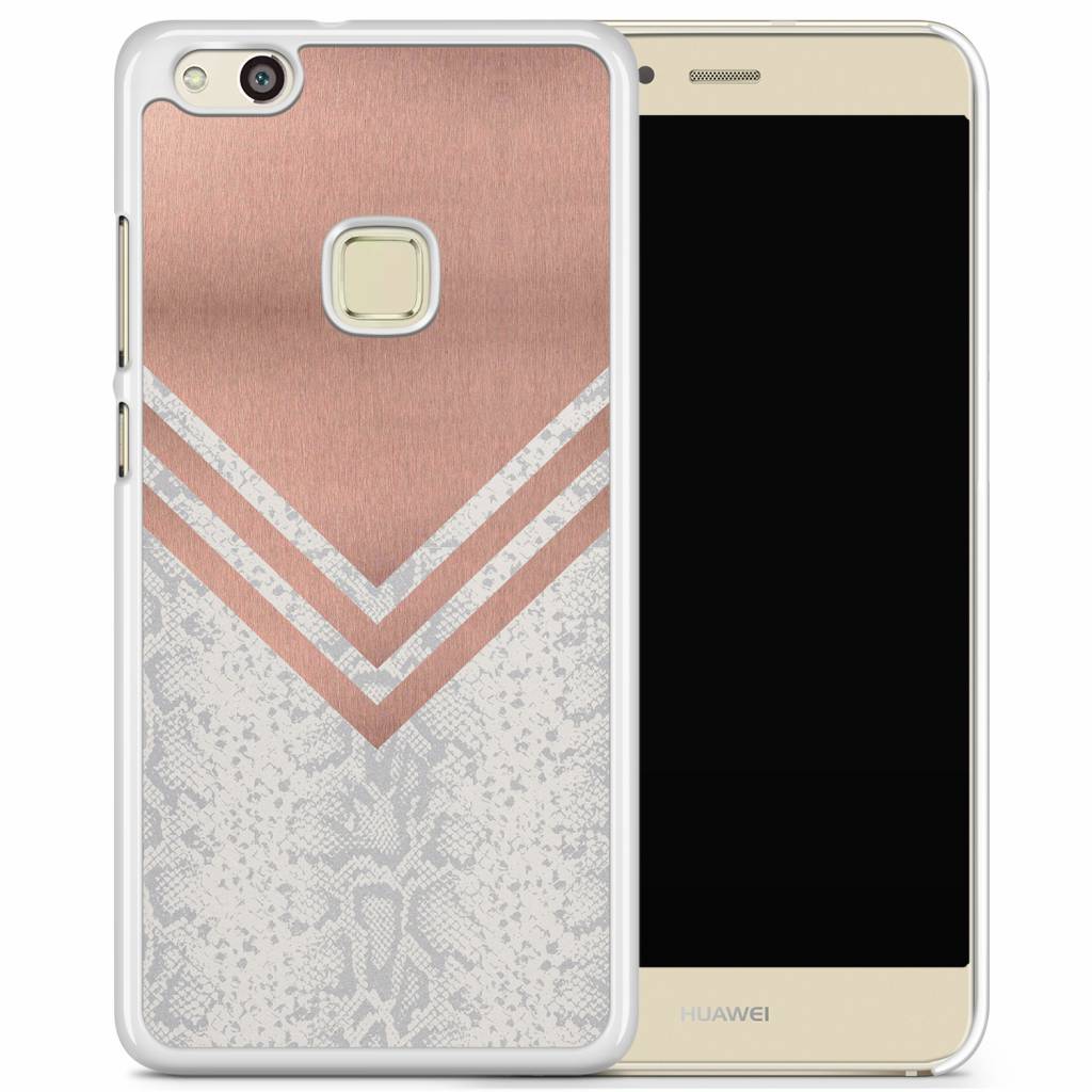 Huawei P10 Lite hoesje Rose gold snake