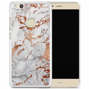 Casimoda Huawei P10 Lite hoesje - Rose goud marmer