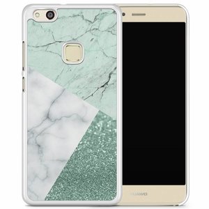Casimoda Huawei P10 Lite hoesje - Minty marmer collage