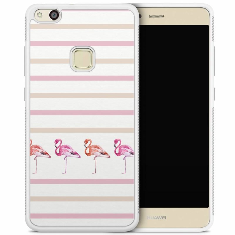 Casimoda Huawei P10 Lite hoesje - Flamingo stripes