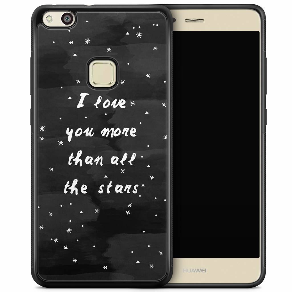 Huawei P10 Lite hoesje Stars love quote