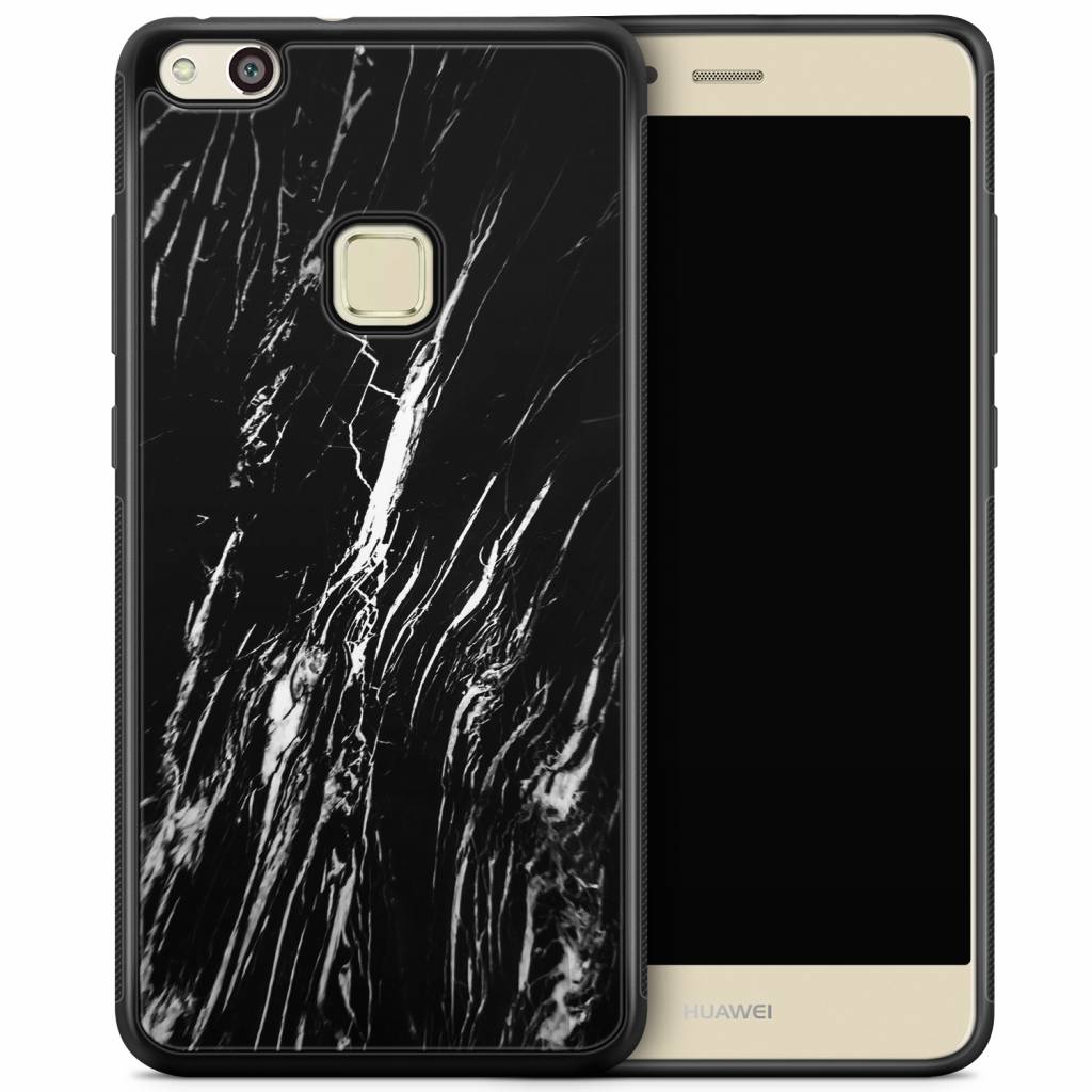 Huawei P10 Lite hoesje Black marble