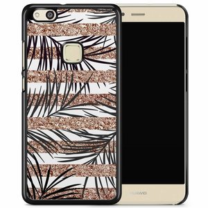 Casimoda Huawei P10 Lite hoesje - Rose gold leaves