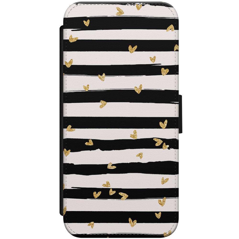 iPhone 7 8 flipcase Hart streepjes