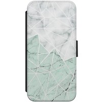 Casimoda iPhone 7/8 flipcase - Marmer mint mix