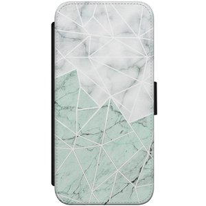 Casimoda iPhone 8/7 flipcase - Marmer mint mix