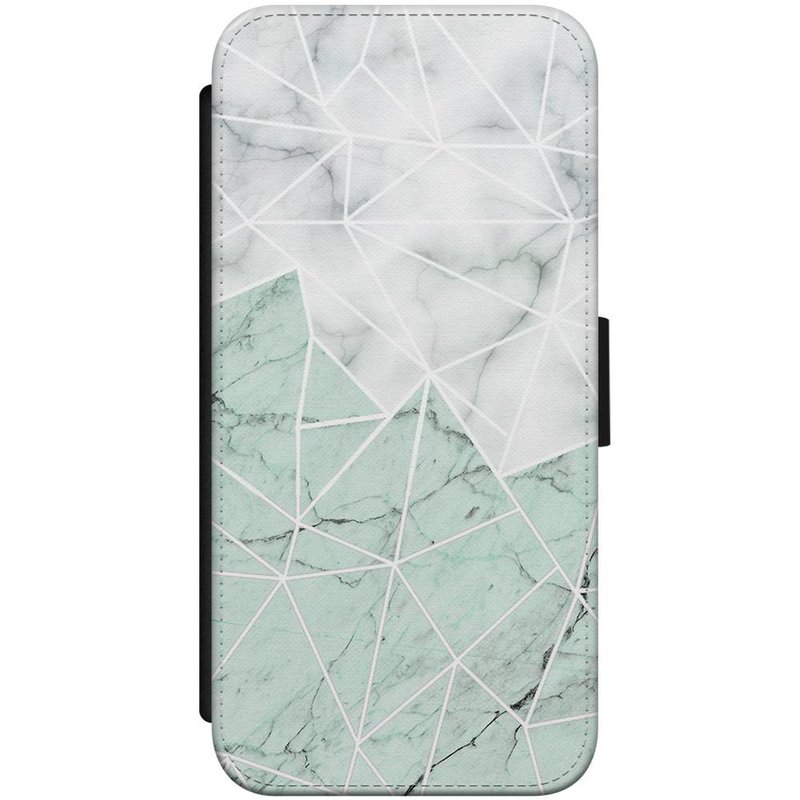 Casimoda iPhone 7/8 flipcase - Marmer mint mix