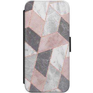 Casimoda iPhone 7/8 flipcase - Stone grid