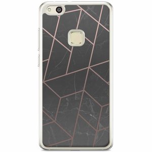 Casimoda Huawei P10 Lite siliconen hoesje - Marble grid