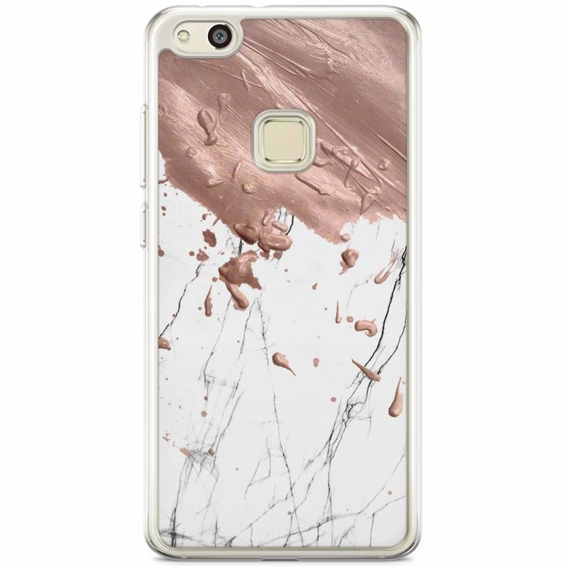 Casimoda Huawei P10 Lite siliconen hoesje - Marble splash