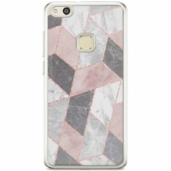 Casimoda Huawei P10 Lite siliconen hoesje - Stone grid