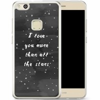 Casimoda Huawei P10 Lite siliconen hoesje - Stars love quote