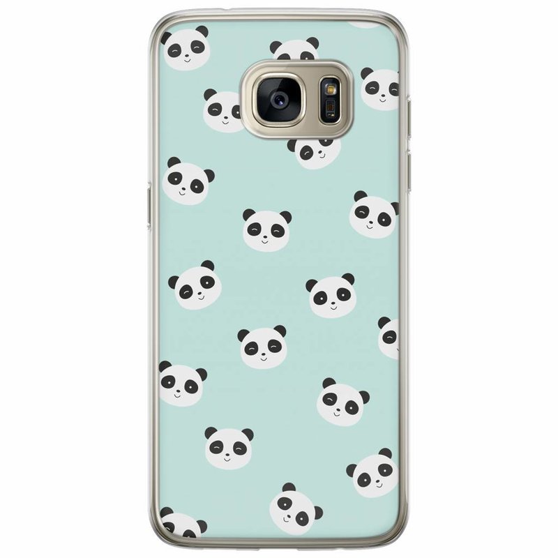 Casimoda Samsung Galaxy S7 Edge siliconen hoesje - Panda print