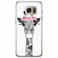 Casimoda Samsung Galaxy S7 Edge siliconen hoesje - Giraffe