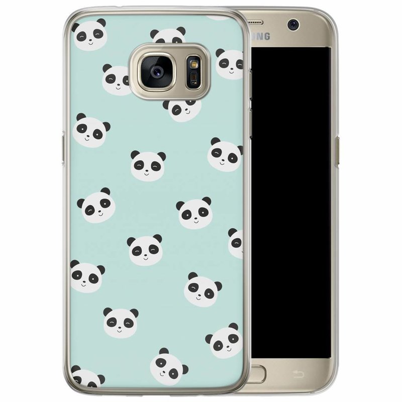 Casimoda Samsung Galaxy S7 Edge siliconen hoesje - Panda print